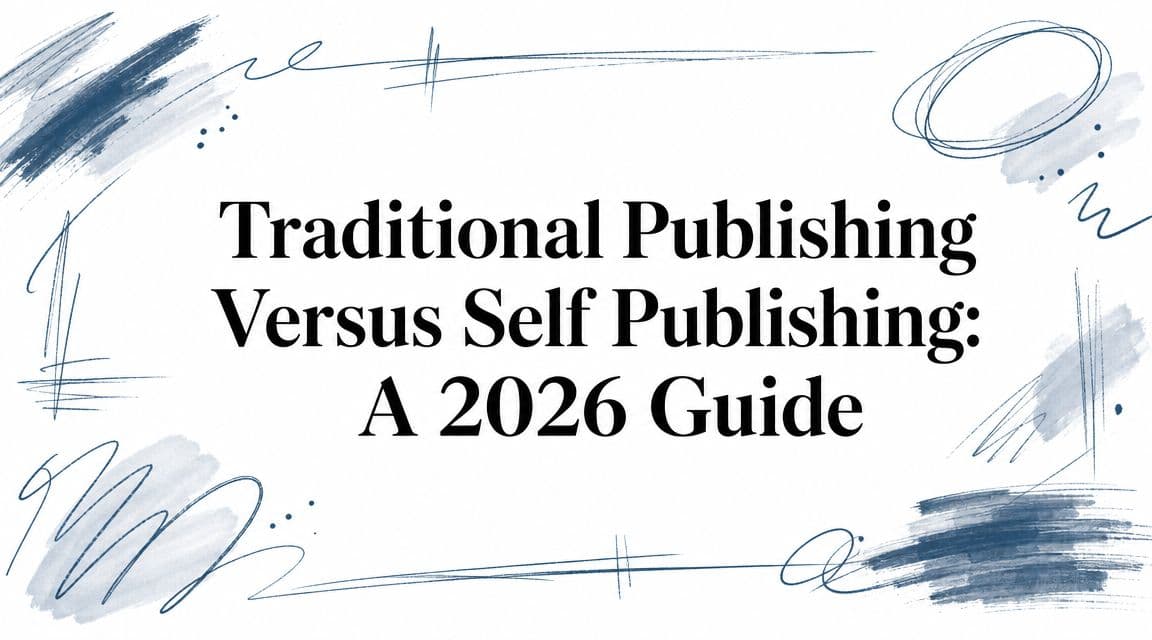 Traditional Publishing Versus Self Publishing: A 2026 Guide
