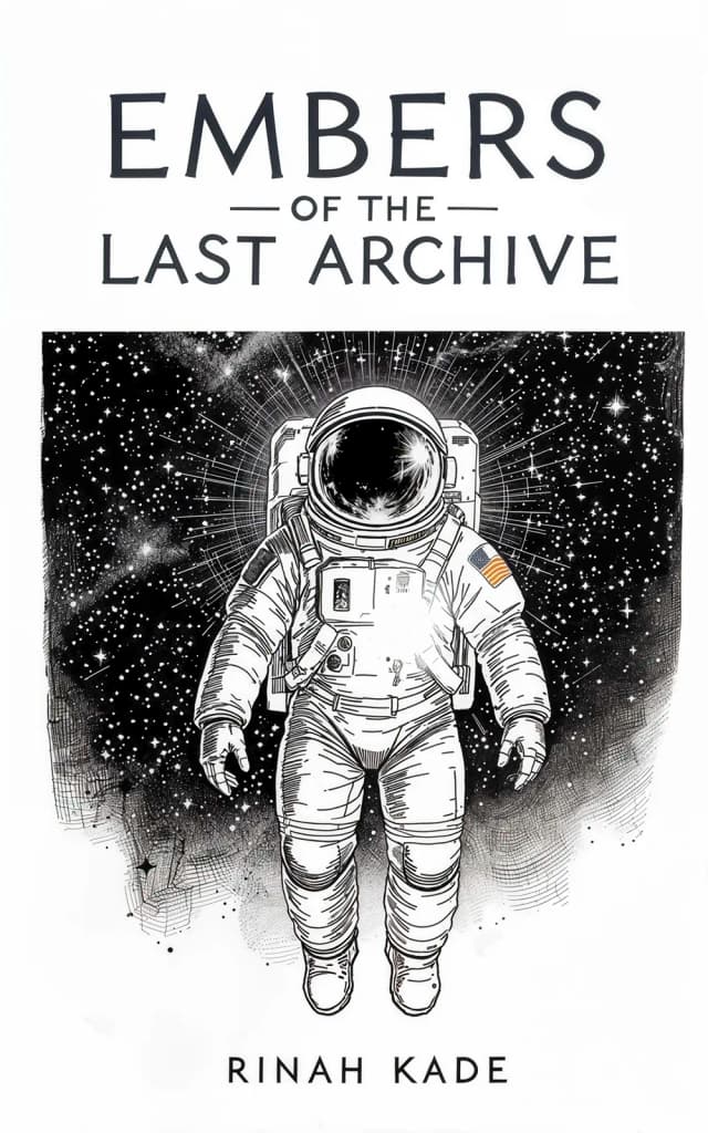 AI-generated fantasy book cover: Embers of the Last Archive