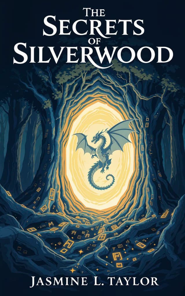 AI-generated book cover: The Secrets of Silverwood