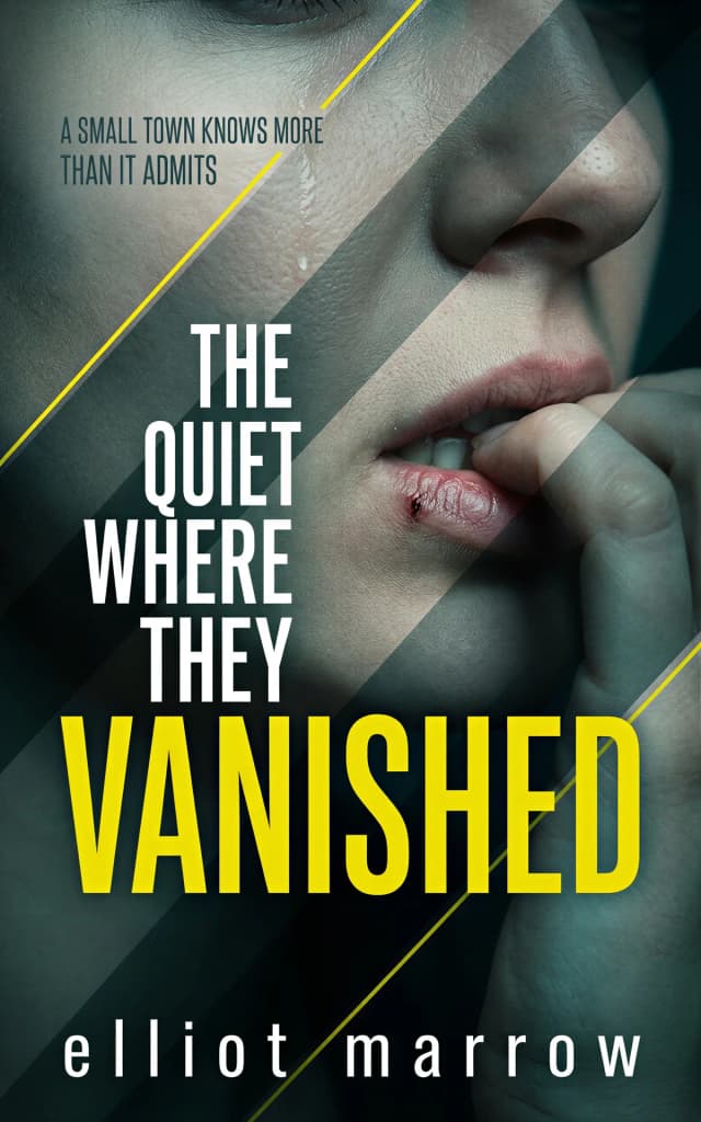 AI-generated thriller book cover: The Quiet Where They Vanished