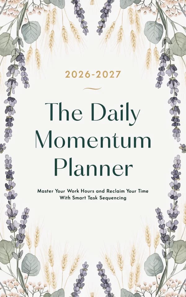 Botanical Frame book cover template preview