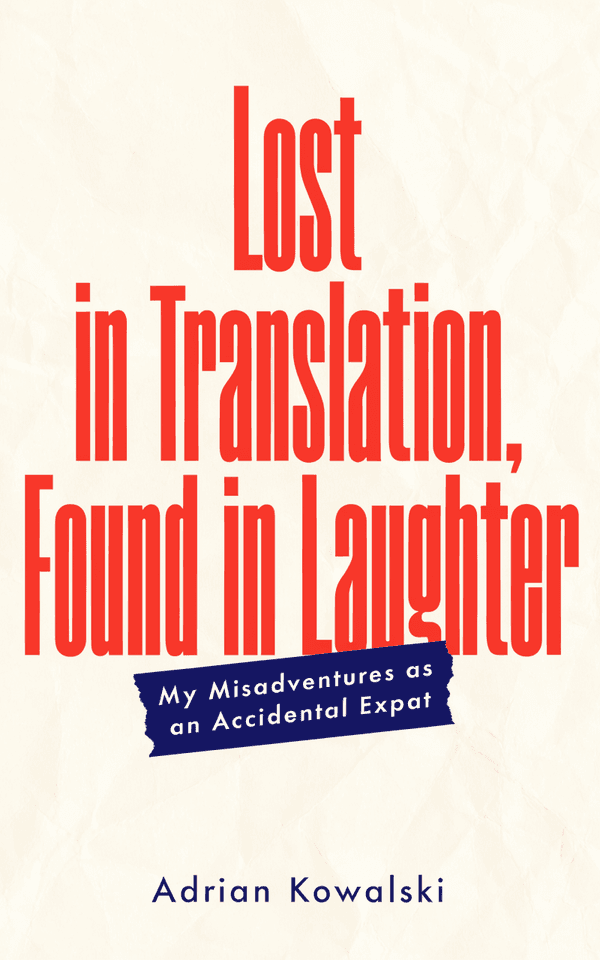 Typographic Humor Canvas book cover template preview