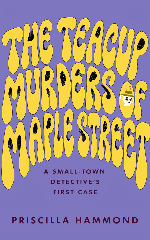 Cozy Mystery — Playful Type / Puzzle book cover template preview