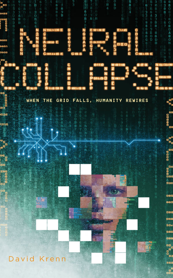 Cyberpunk — Digital Glitch Field book cover template preview