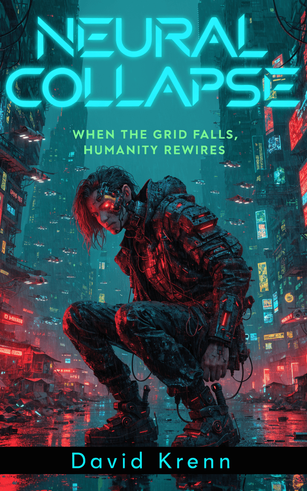 Cyberpunk — Neon City Figures book cover template preview