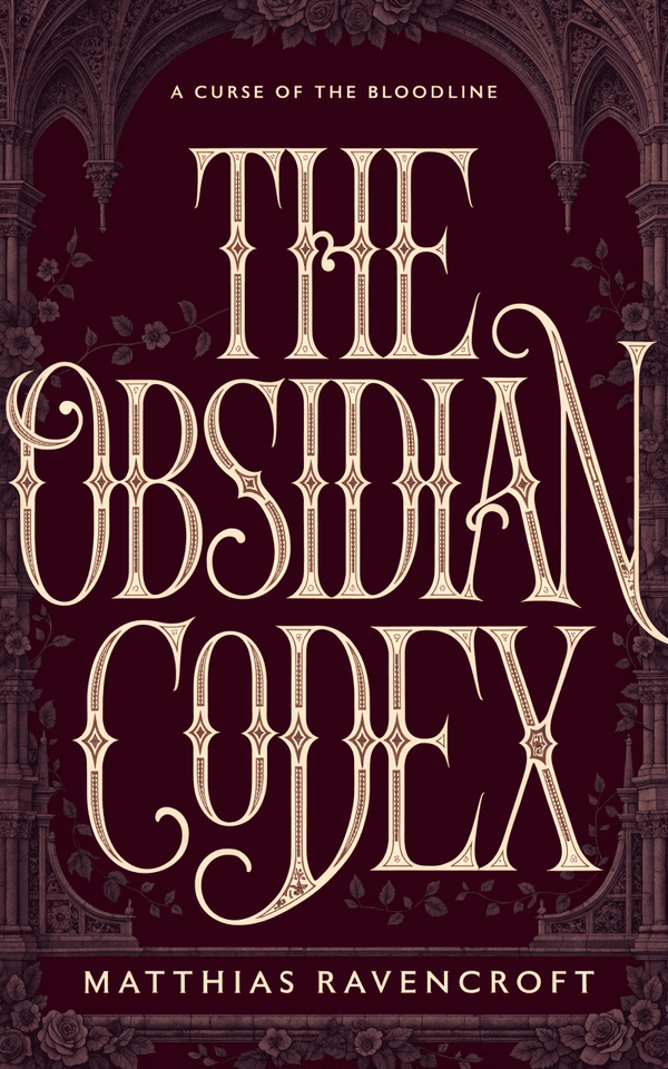Dark Academia — Colonnade Big-Type book cover template preview