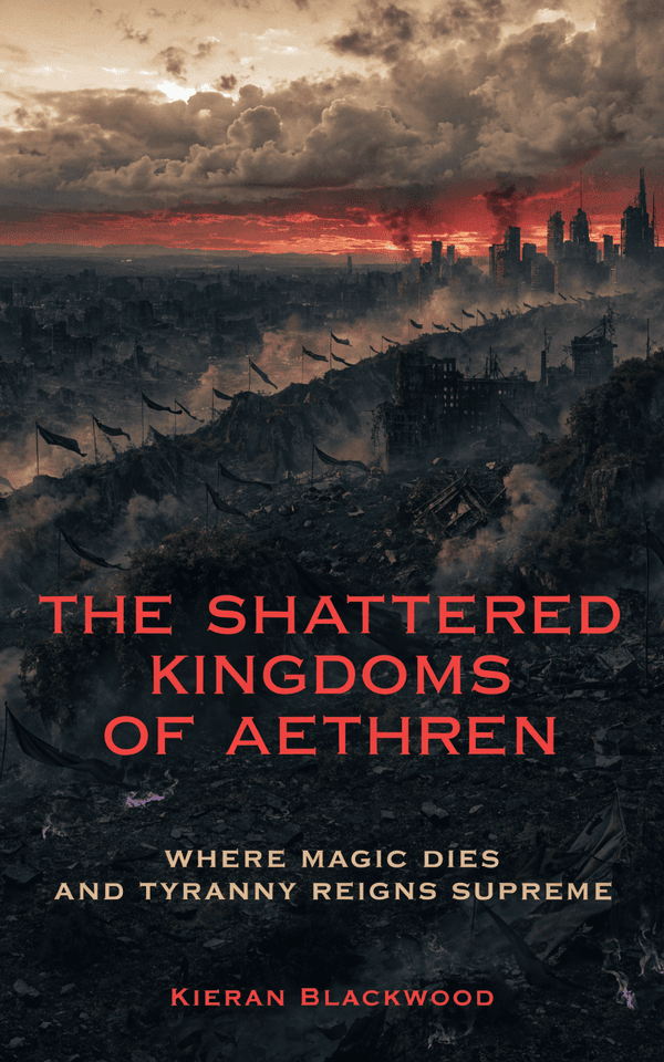 Dystopian — Ruined World Vista book cover template preview