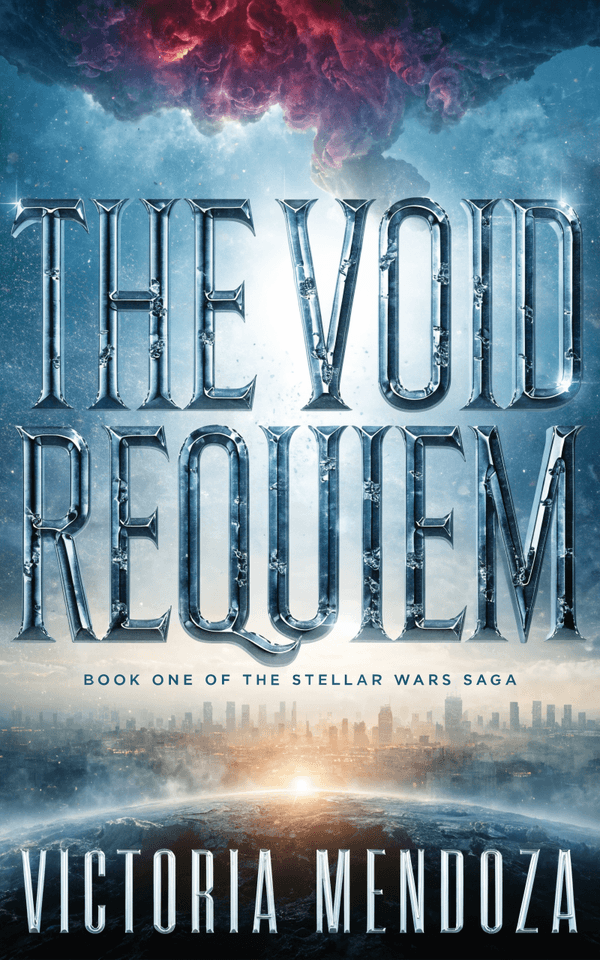 Space Opera — Epic Typographic book cover template preview