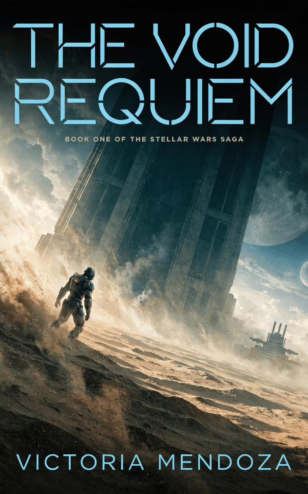 Space Opera — Lone Figure / Alien Vista book cover template preview