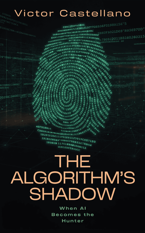 Techno Digital Grid book cover template preview