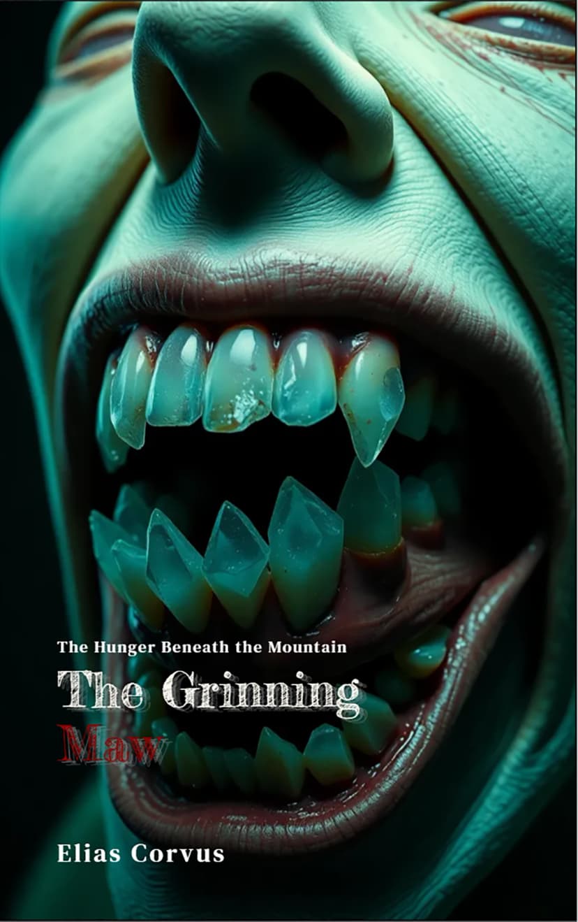 Horror book cover from Venngage showing basic design and poor prompt adherence.