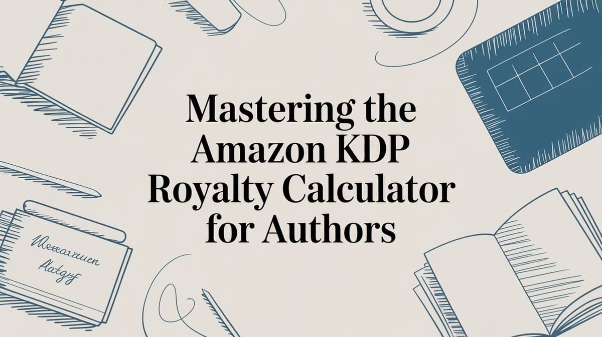 Amazon KDP royalty calculator for ebook and paperback authors