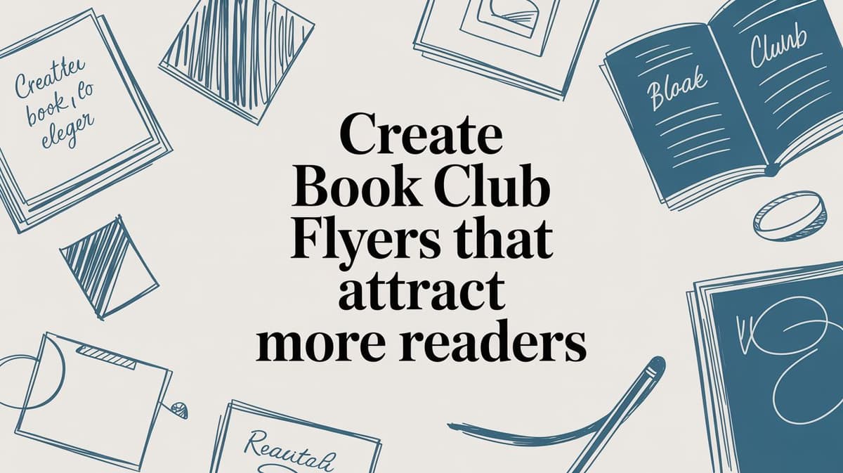 Create Book Club Flyers That Attract More Readers