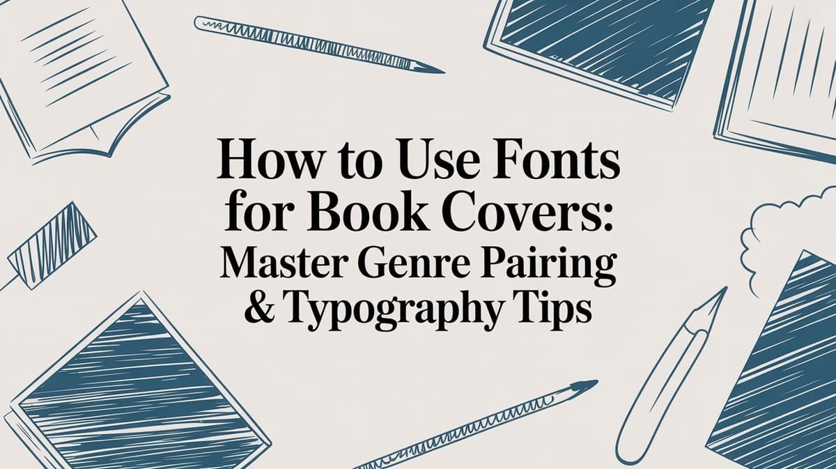 How to use fonts for book covers: Master Genre Pairing & Typography Tips