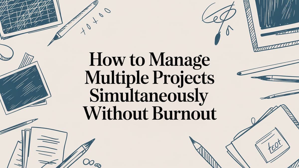 How to Manage Multiple Projects Simultaneously Without Burnout