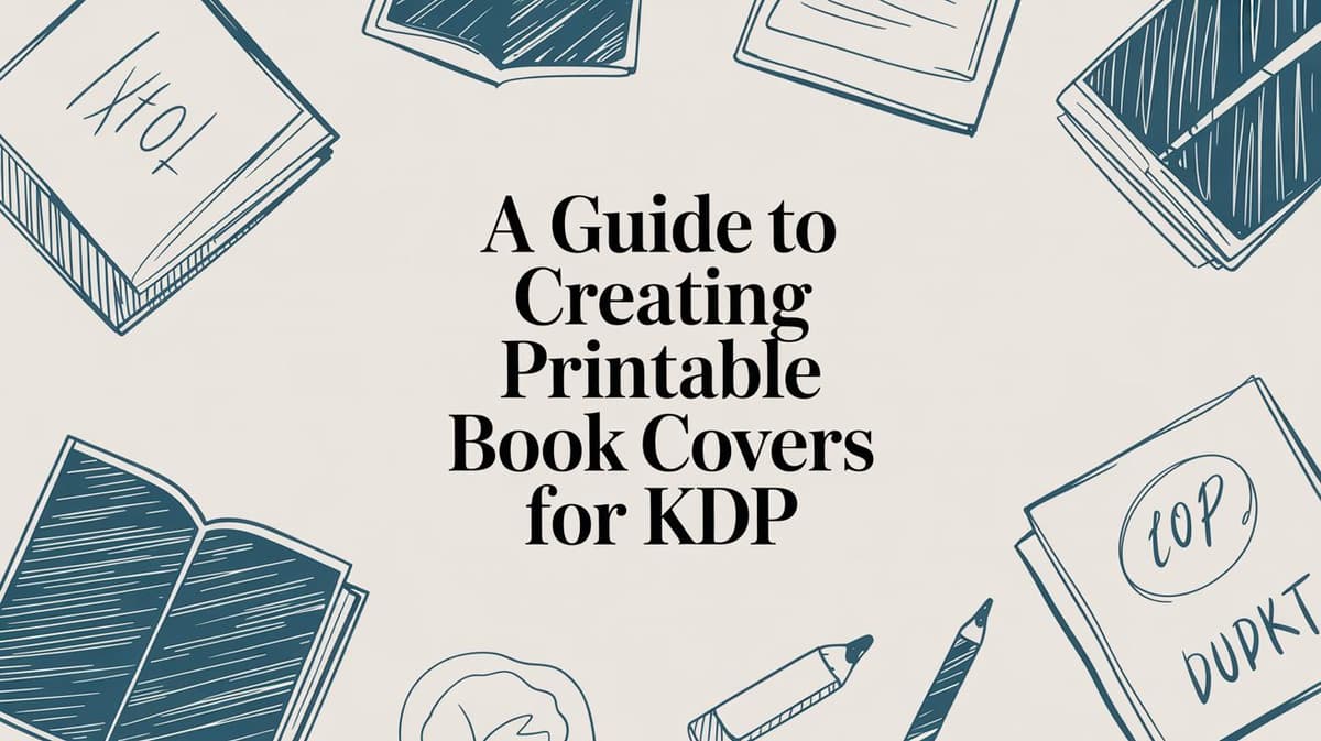 Printable full-wrap book cover for paperback production