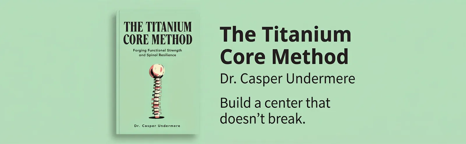 A+ Standard Image with Text Overlay (wide banner) from the marketing kit of the sample book The Titanium Core Method