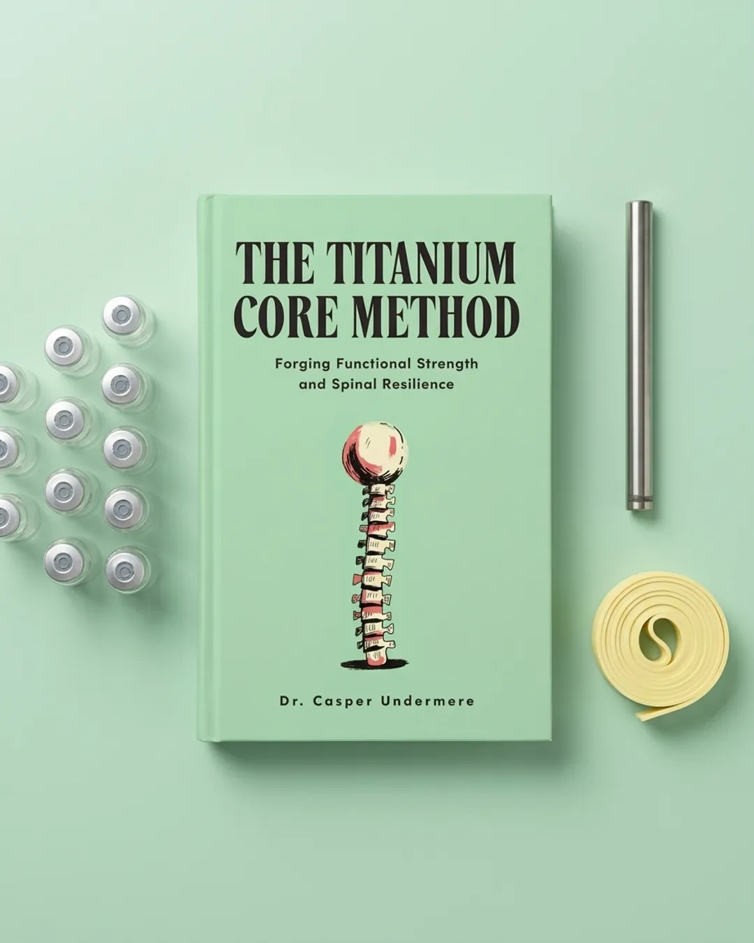 AI mockup scene 1 from the marketing kit of the sample book The Titanium Core Method