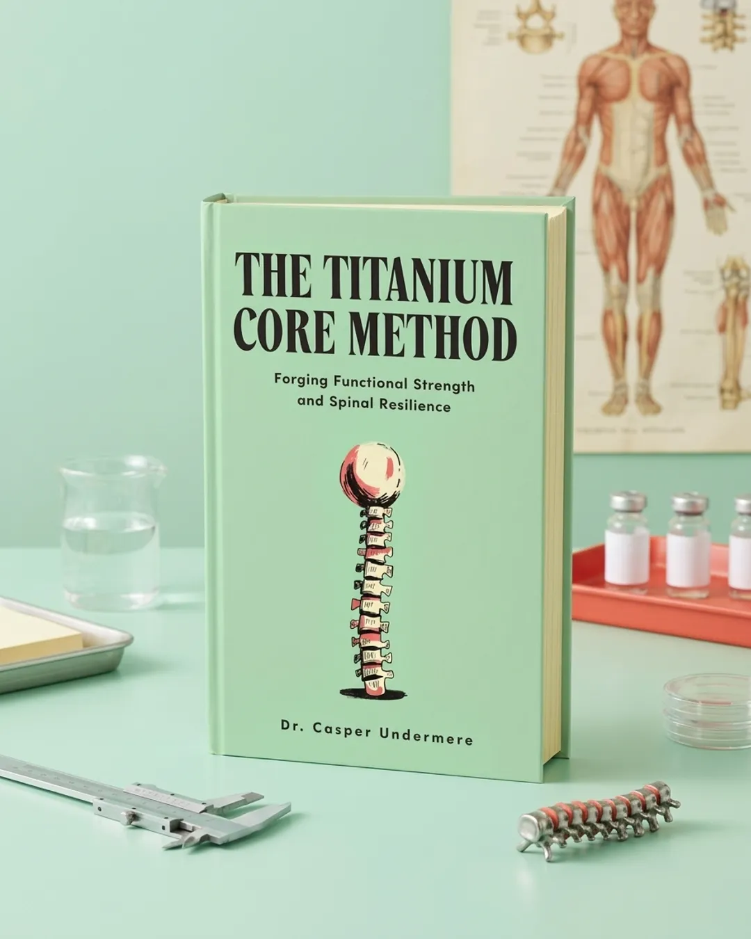 AI mockup scene 2 from the marketing kit of the sample book The Titanium Core Method
