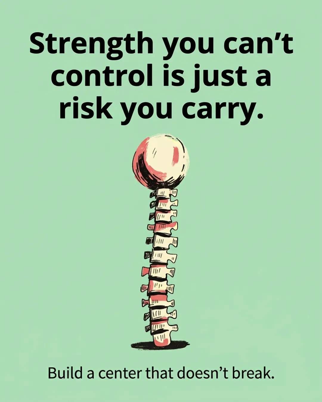 Quote graphic 1 from the marketing kit of the sample book The Titanium Core Method