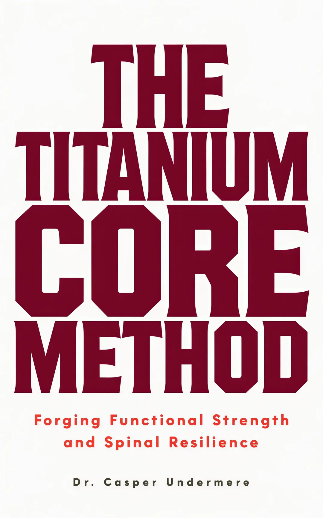The Titanium Core Method, cover concept 2