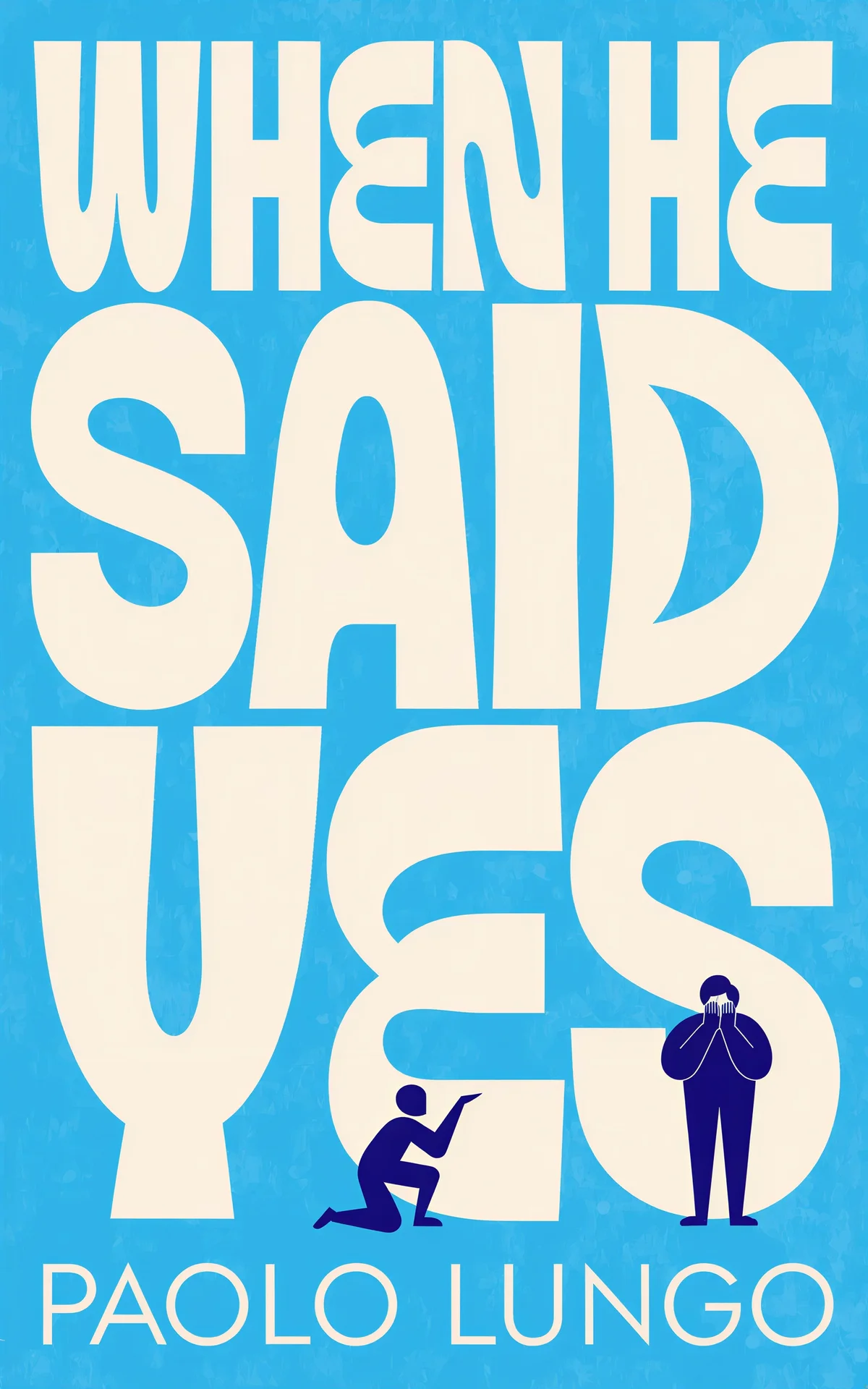 AI book cover generator Romance: cover design for "When He Said 'YES'".