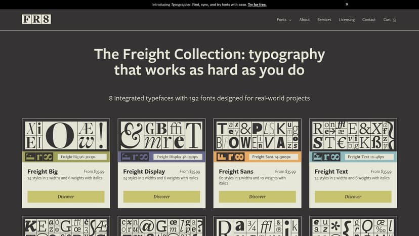 The Freight Collection (The Type Founders / Darden Studio)