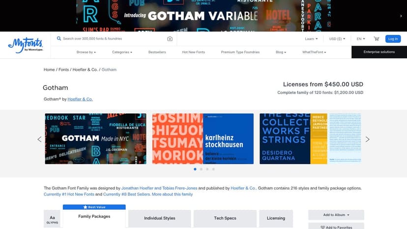 Gotham (Hoefler & Co./Monotype)