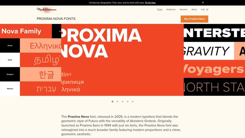 Proxima Nova (Mark Simonson Studio)
