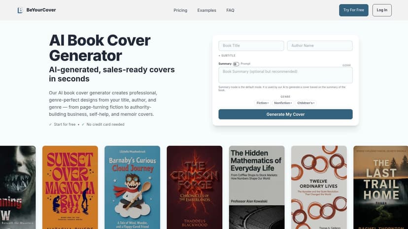 Screenshot from https://beyourcover.com