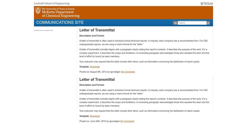 UT Austin Engineering Communication